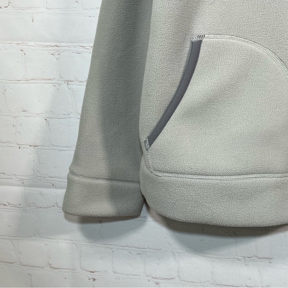 Old Navy Full Zip Hooded Fleece Jacket Mens Size Large Gray Thick Pockets - Picture 8 of 10